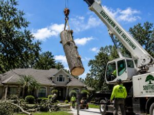Crane-Assisted Tree Removal in Northeast Florida _ Southern Tree Solutions