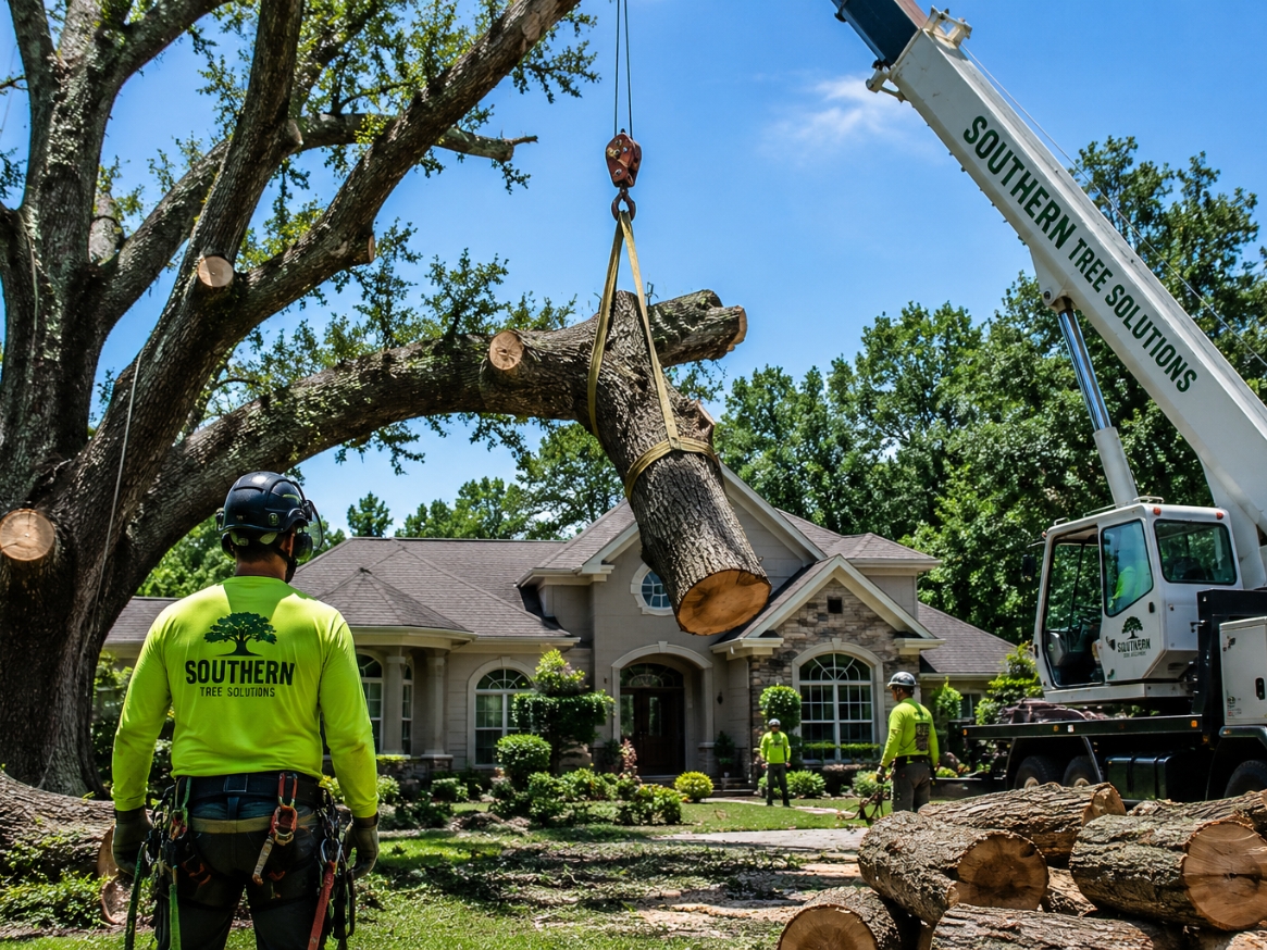 Large Oak Tree Removal in St. Augustine, FL _ Southern Tree Solutions
